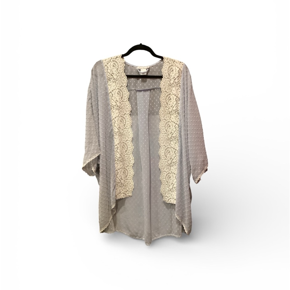 Linea Donatella Cream Lace Trim Night Cover
